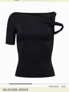 KHY Twist Knot-Shoulder Black top